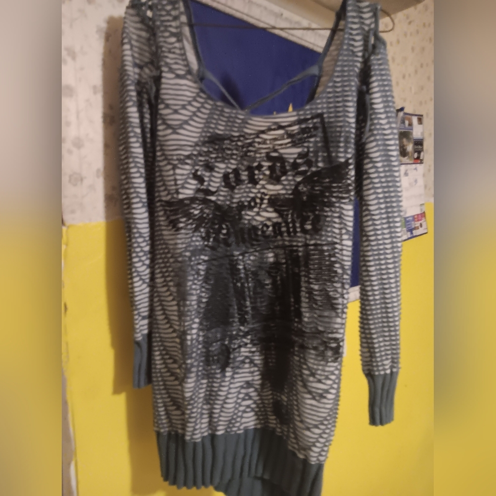 SALVAGE "Lords Of Vengance" Open Back Tunic/Mini Dress. Such A Cool Dress! M/L - Picture 3 of 7